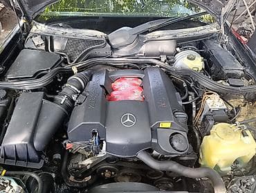 полироль авто: Mercedes-Benz E55 AMG (W210), черный седан. машина на разборе на — 3