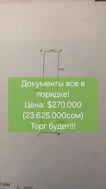 бишкек земля: 5 соток, Для бизнеса, Красная книга, Тех паспорт, Договор купли-продажи — 4