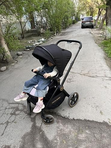 Коляскалар: Балдар арабасы, Башка бренд, түсү - Кара, Колдонулган — 3