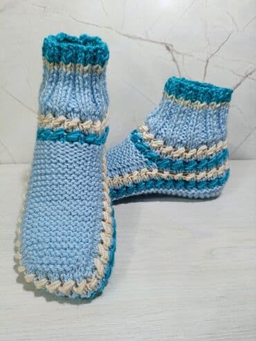 обувь оптом дордой: Вязаные тапочки -носочки 🩷💜💜 — 22