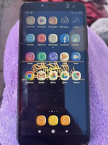 Redmi, Redmi 6A, Б/у, 64 ГБ, цвет - Черный, 2 SIM