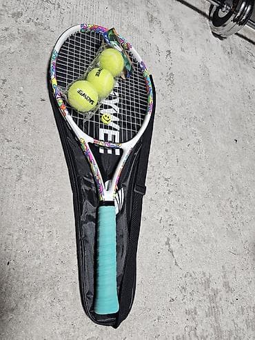 тенисные мячи: Теннисный набор SKYWEE Состав: - Теннисная ракетка SKYWEE с белой — 1