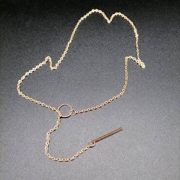 свадебное платье трансформер 2 в 1: ✨ Женское колье Ц с подвеской-кольцом и прямоугольным элементом ✨ — 4