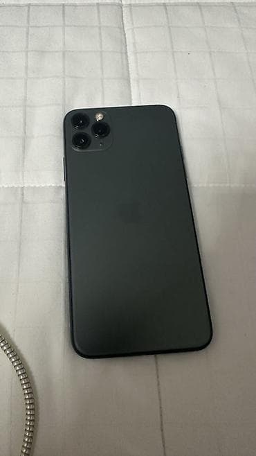 apple mac mini: IPhone 11 Pro Max, Б/у, 256 ГБ, Matte Midnight Green, 100 % — 1