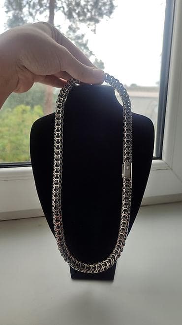 Цепь "Рамзес" Серебро 925 проба Вес 138 грамм Длина 60 см Ширина 12 мм at lalafo.kg Цепь "Рамзес" Серебро 925 проба Вес 138 грамм Длина 60 см Ширина 12 мм