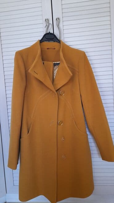 loretta: Пальто, Классика, Осень-весна, Кашемир, По колено, С поясом, L — 5