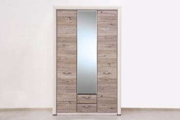 шыфонеры: Шкаф для одежды 3Д (Olivia 3D2S Z) коллекции Оливия, Дуб Анкона — 1