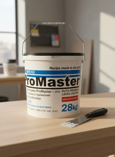 Шпатлевка ProMaster – это готовая к применению латексная шпатлевка
