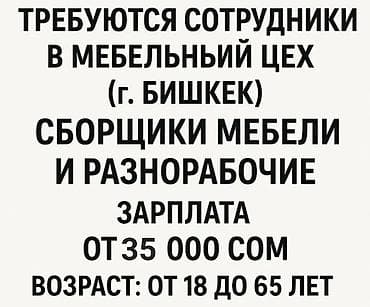 motion design: Требуется Мебельщик: Изготовление мебели, Без опыта — 1