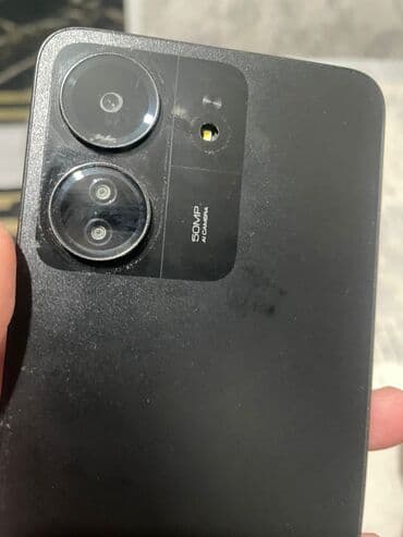 купить видеорегистратор в бишкеке: Redmi, Redmi 13C, Б/у, 128 ГБ, цвет - Черный — 3