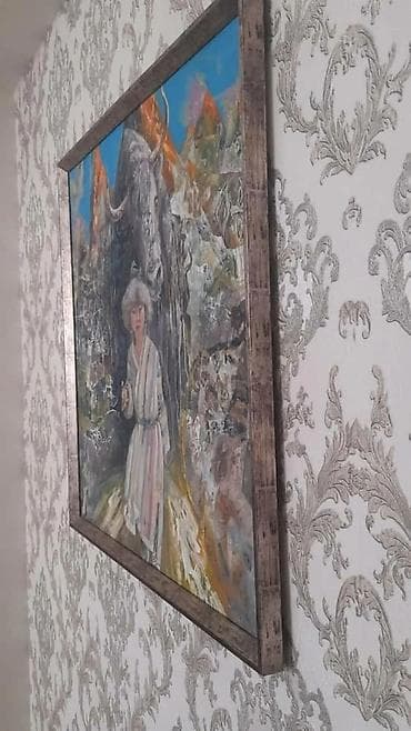 Освещение: Картина «Эдельвейс», 2019. Автор: Ханафеев Р. Холст, масло, 90×90 — 4