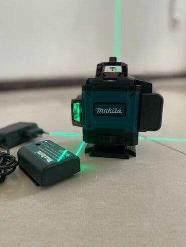 инструмент лазер: Лазерный уровень Makita с зелеными лучами 4D Новый Доставка — 1