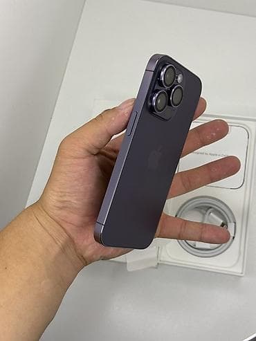 samsung a22: IPhone 14 Pro, Б/у, 128 ГБ, Deep Purple, Кабель, Коробка, 88 % — 6