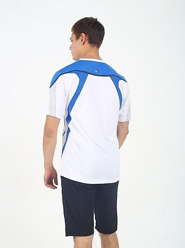 helly hansen: Мужская спортивная футболка с коротким рукавом - Цвет: белый с синими — 6