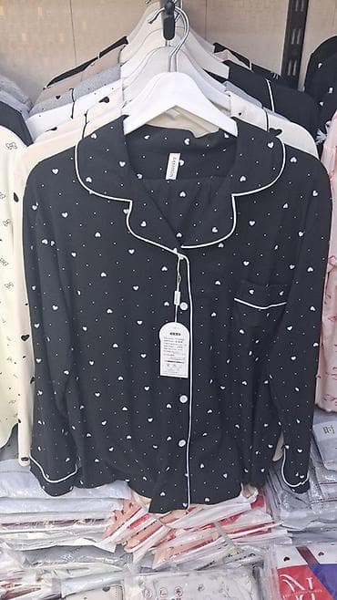 оптом кийим: Пижама, Атлас, Made in KG, Топчулары менен, Бардык өлчөмдөр — 10