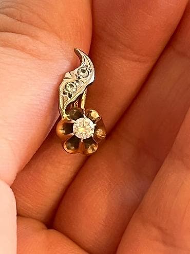 Бриллиантовые серьги советское золото