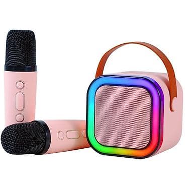 Аудиотехника: Беспроводная Bluetooth-колонка с караоке и двумя микрофонами - В — 2