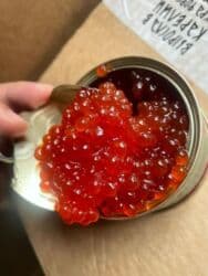 Икра красная кета Железная банка 140 гр = 420 сом В наличии at lalafo.kg Икра красная кета Железная банка 140 гр = 420 сом В наличии