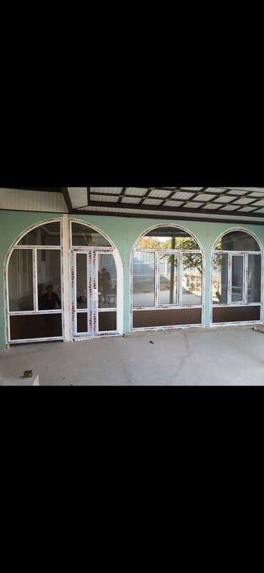 пластик терезе ош: Буюртмага пластик терезе, Терезе түрү: Витраждык, Мансард, Панорамалык, Акысыз орнотуу, Бөлүп төлөө жок — 15