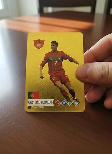 Коллекционная золотая карточка “World Football Stars” с изображением at lalafo.kg Коллекционная золотая карточка “World Football Stars” с изображением