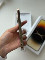 бу 11 айфон: IPhone 14 Pro, Колдонулган, 256 ГБ, Matte Gold, Заряддоочу түзүлүш, Куту, Коргоочу айнек, 81 % — 3