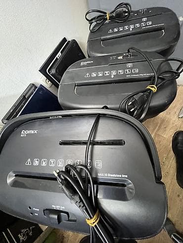 шредеры 9 компактные: Шредер для бумаги Comix S273 в количестве, а также есть другая офисная — 3