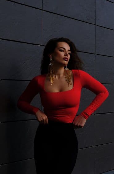 спортивное оборудование: Лонгслив, цвет - Красный, S — 2