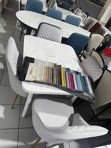 small table: Кухонный стол и стул, Новый, Бесплатная доставка, цвет - Серый — 1