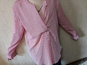 рубашка в полоску мужская: Рубашка, Классическая модель, Оверсайз, В полоску — 4