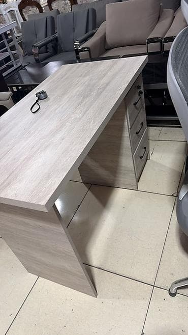 foldable table: Офисный стол, Нерегулируемый, цвет - Серый, Прямоугольный, ЛДСП — 2