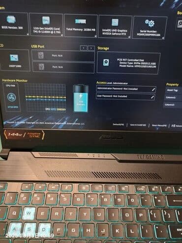 хороший игровой компьютер: Ноутбук, Asus, 16 ГБ ОЭТ, Intel Core i5, 15.6 ", Жаңы, Оюндар үчүн, эс тутум NVMe SSD — 3