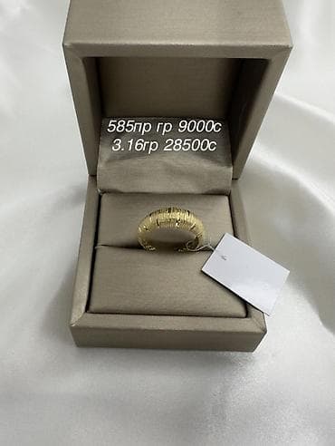 платье женское бишкек: Кольцо, Проба 585, Без вставки, Новый — 4