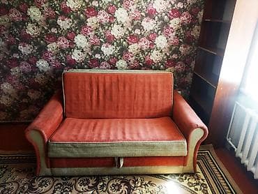 раскладной диван с креслами: Комплект мягкой мебели, цвет - Оранжевый — 1