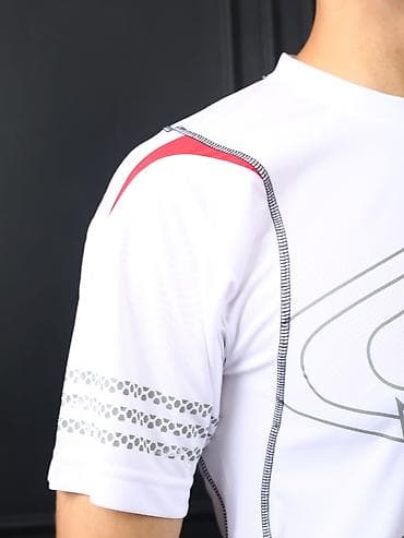 Мужская одежда: Мужская спортивная футболка с коротким рукавом ADIDAS CATLON НЕЛЕКВИД — 7