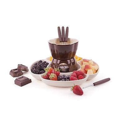 шоколадный кран: Керамический набор для шоколадного фондю “Chocolate” - Компактная — 3