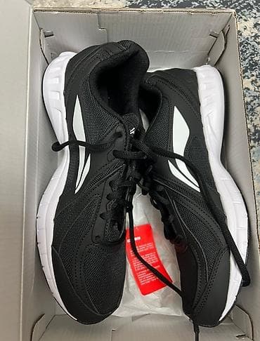 кроссовки reebok: Легкие кроссовки Новый с Этикеткой ОРИГИНАЛ. - Цвет: черный верх — 1