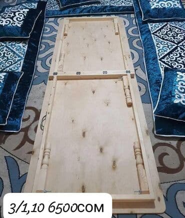 расскладной стол: Национальный кыргызский стол, Новый, Не раскладной, Дерево, цвет - Серый — 8