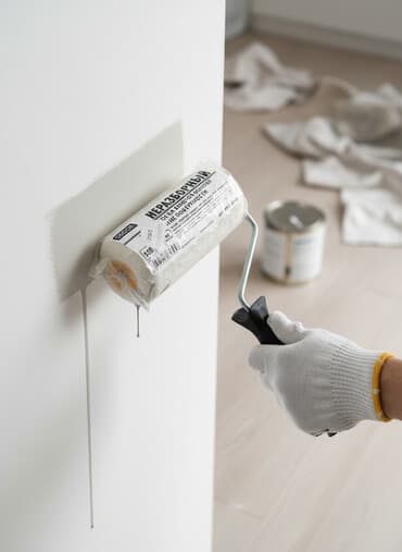 полироль авто: Валик малярный поролоновый DECOR, неразборный. - Шубка: вспененный — 1