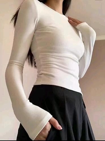 женские футболки с длинным рукавом: Базовый лонгслив с длинным рукавом,разных расцветок💞 -Идеален как — 1