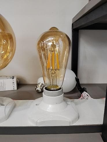 Лампочки: LED-лампа ретро-стиля (тип «Эдисон») с янтарной колбой - Тип — 1
