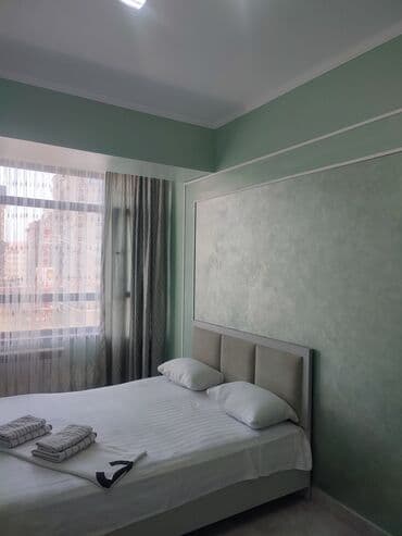 дом в центре бишкека: 1 комната, Постельное белье, Кондиционер, Бытовая техника — 4