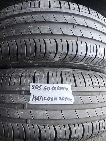 Шиналар: Шиналар 205 / 60 / R 16, Жай, Колдонулган, Жуп, Жеңил унаалар, Hankook — 1