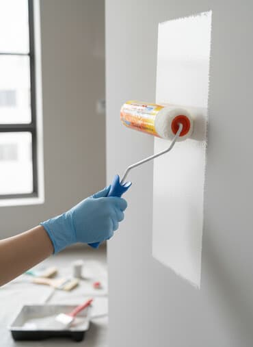 полировочный круг: Малярный валик с ворсом 50 мм для покраски гладких поверхностей — 1