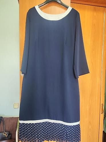 клеш штаны: Повседневное платье, Турция, Осень-весна, Длинная модель, Креп, Прямое, XL — 1