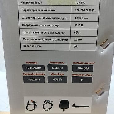 макс: Инверторный сварочный аппарат УРАГАН ARC-450 (MMA) Основные — 2