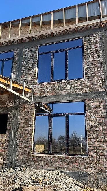 10 pro max: Алюминиевое окно на заказ, Тип окна: Витражные, Без установки, Без рассрочки — 1