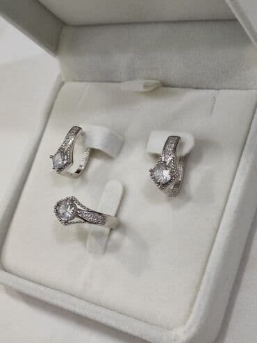 свадебное платье для высокой невесты: Серебряный Набор Классика Серебро 925 пробы Качество отличное — 3