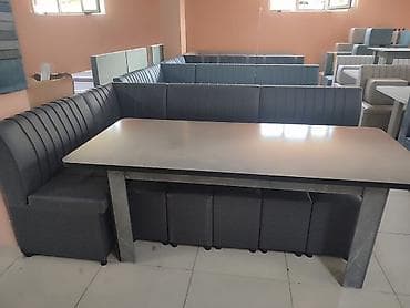 small table: Кухонный уголок с большим обеденным столом - Комплектация: угловой — 4