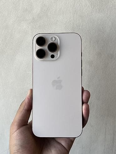 iphone 15 pink: IPhone 16 Pro Max, Б/у, 256 ГБ, Desert Titanium, Коробка, 90 % — 2