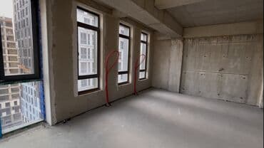 сдаю квартиру дом: 2 комнаты, 92 м², Элитка, 13 этаж, ПСО (под самоотделку) — 12